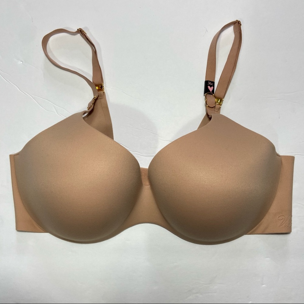 Incredible Victorias Secret lightly lined perfect coverage 36C new no tags nude